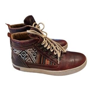 INKKAS Brown Leather Camping Ankle Boots Size 8 originally $150